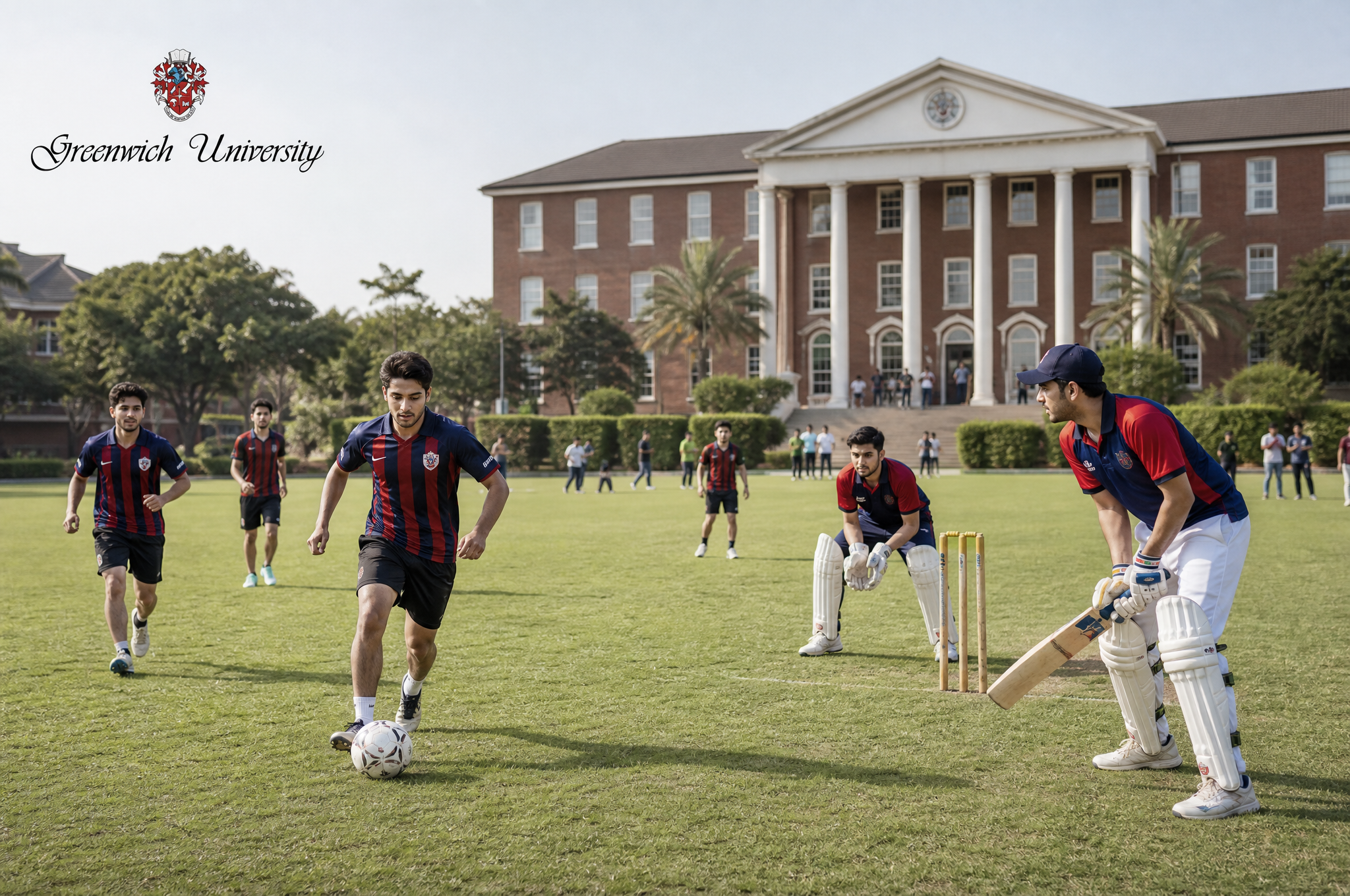 Campus sports and fitness at Greenwich University, Karachi