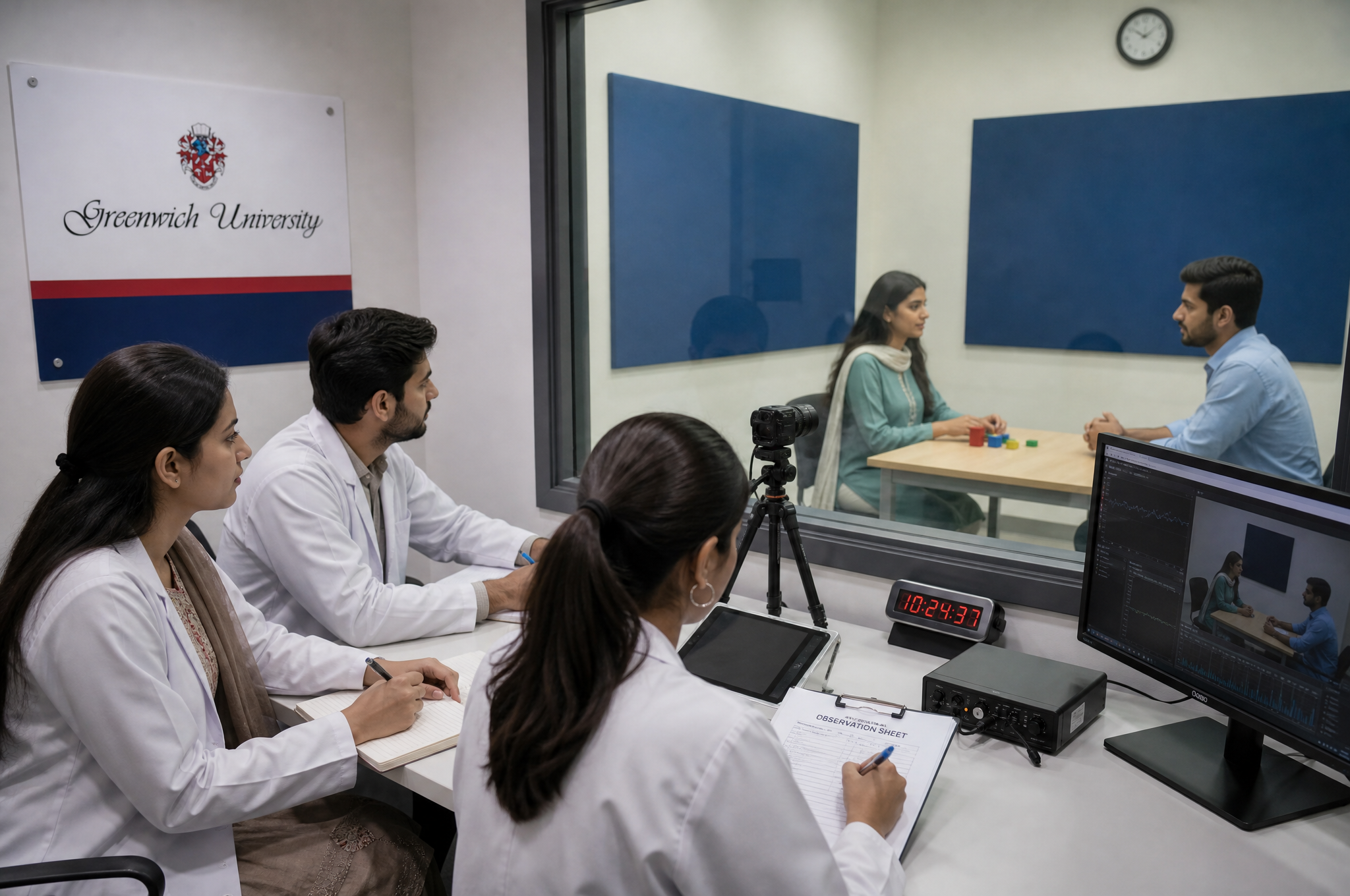 Behavioural observation lab at Thrive School of Psychology, Karachi