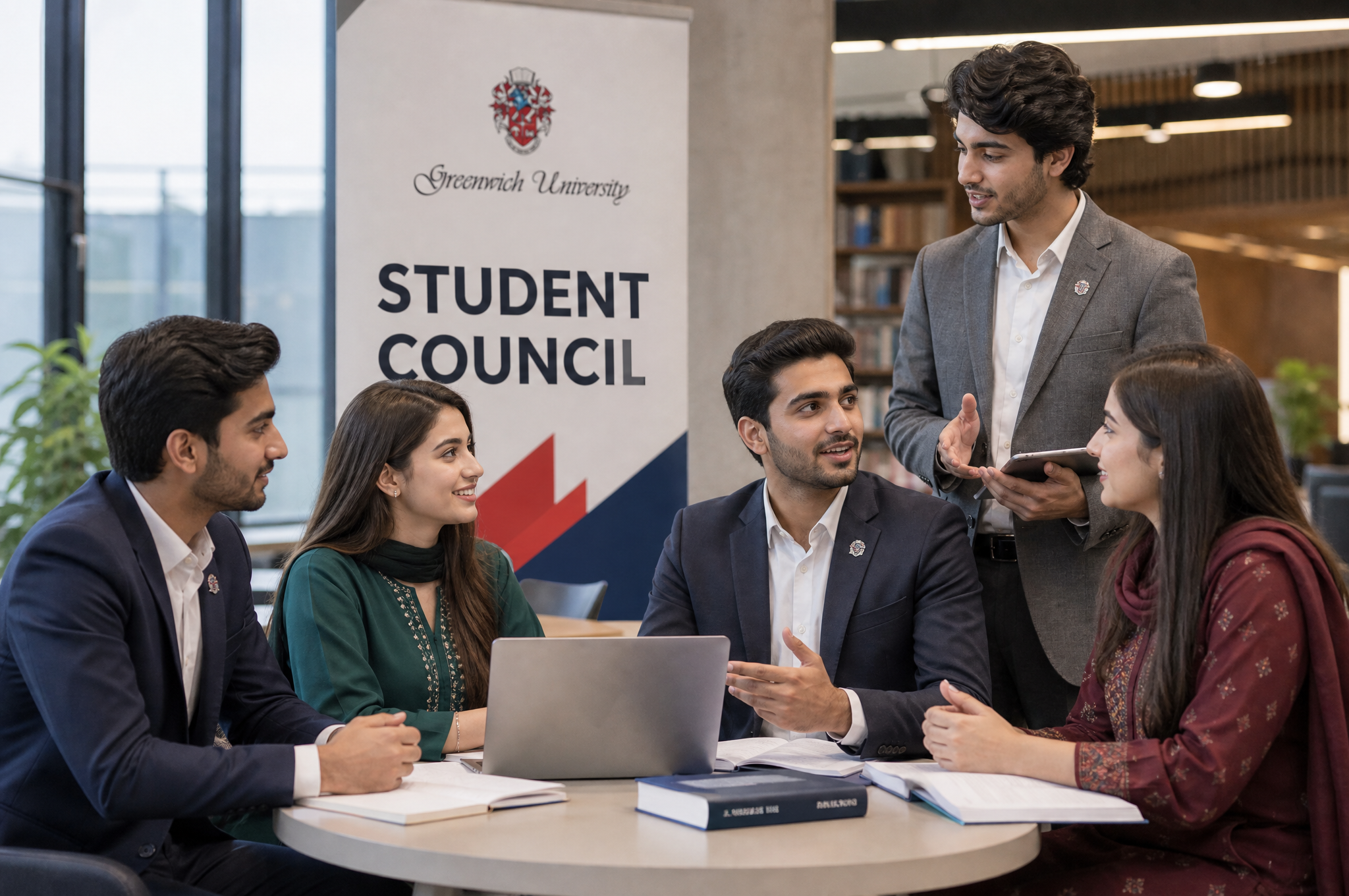 Student leadership at Greenwich University, Karachi
