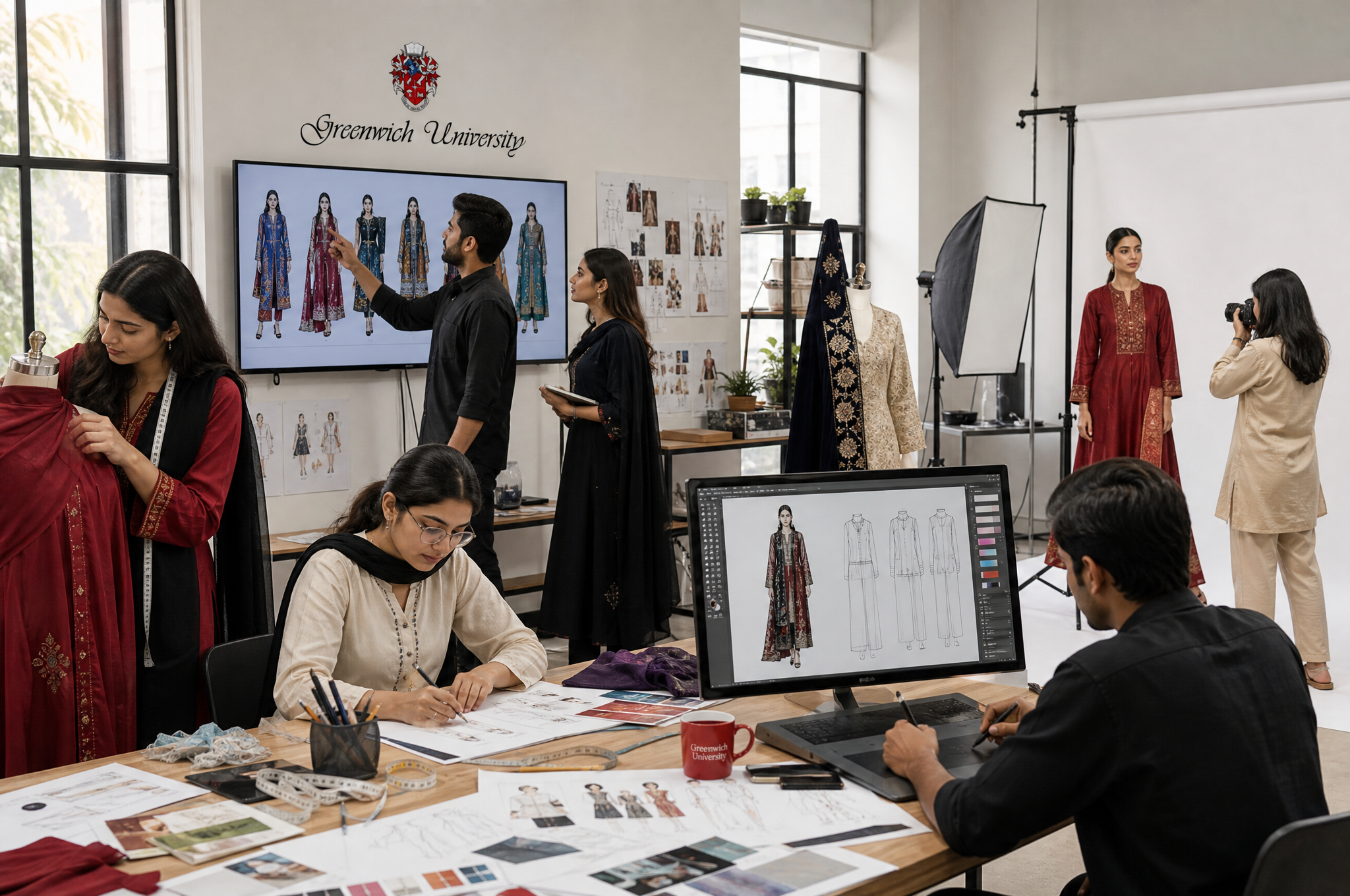 Digital fashion and styling studio at drft School of Fashion, Karachi