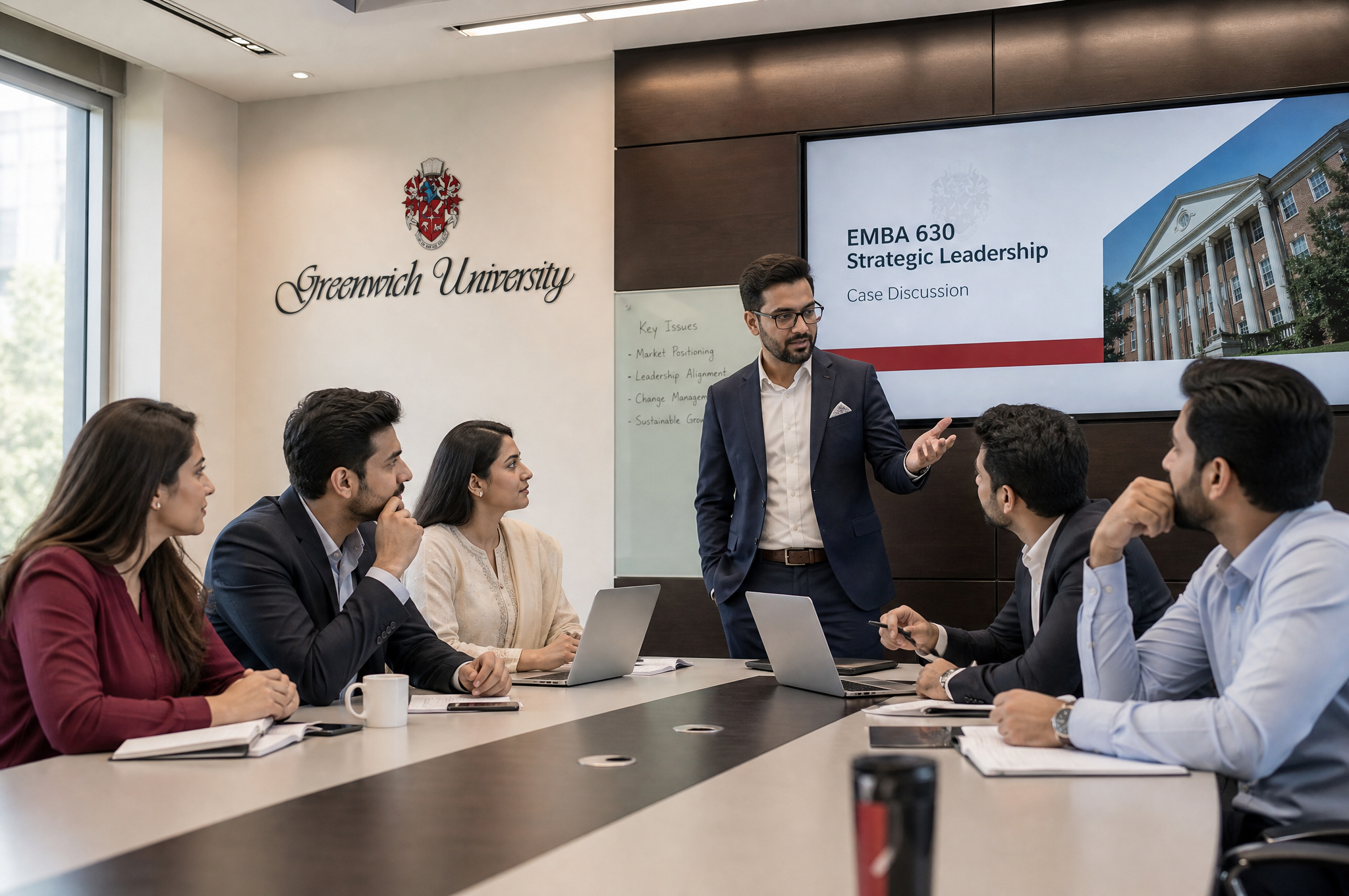 Executive MBA class at Greenwich Graduate School, Karachi