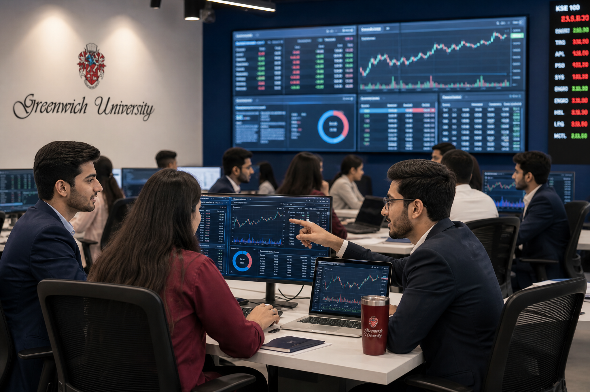 Business simulation and analytics lab at SKM School of Business, Karachi