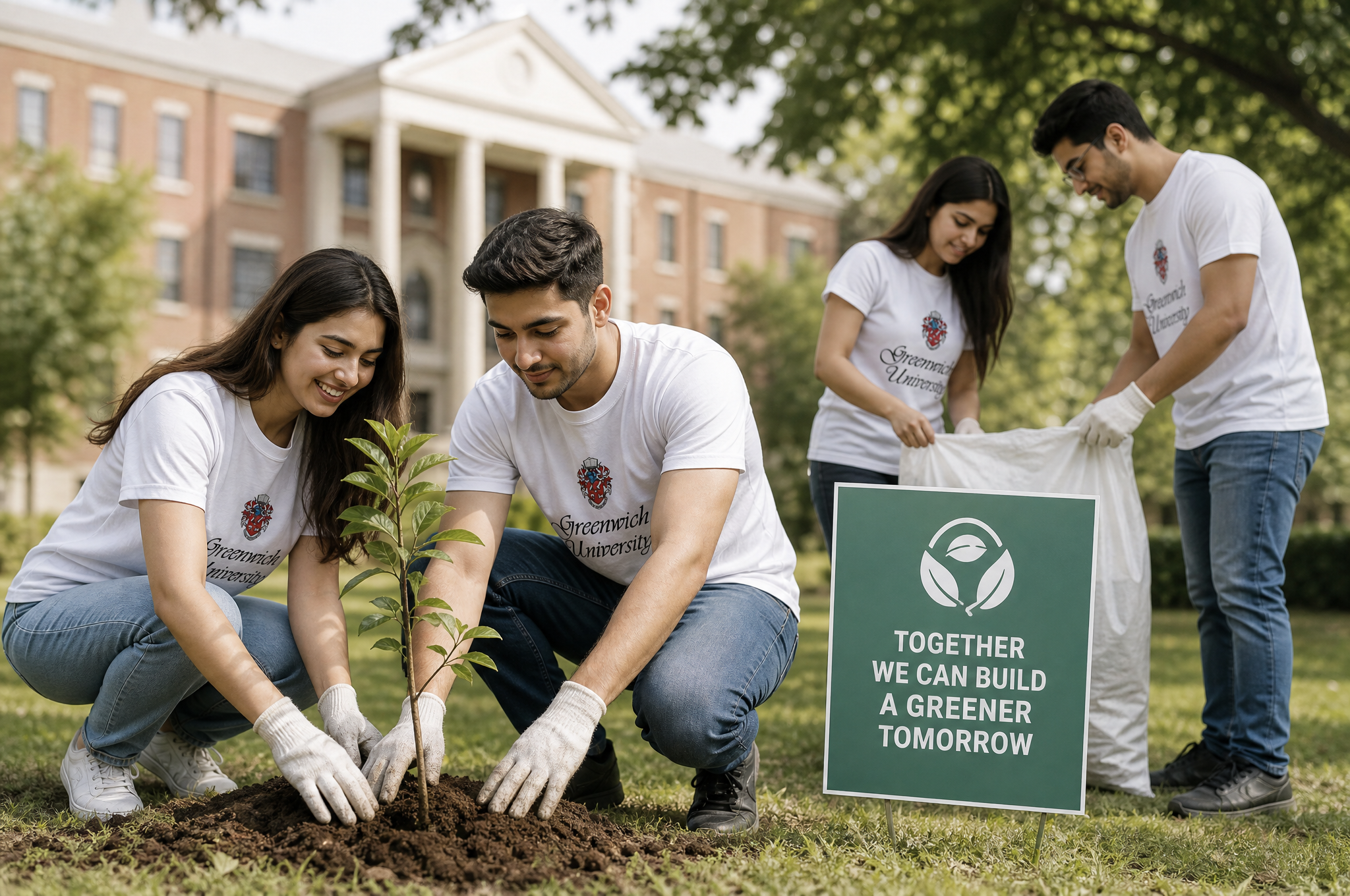 Service and outreach at Greenwich University, Karachi