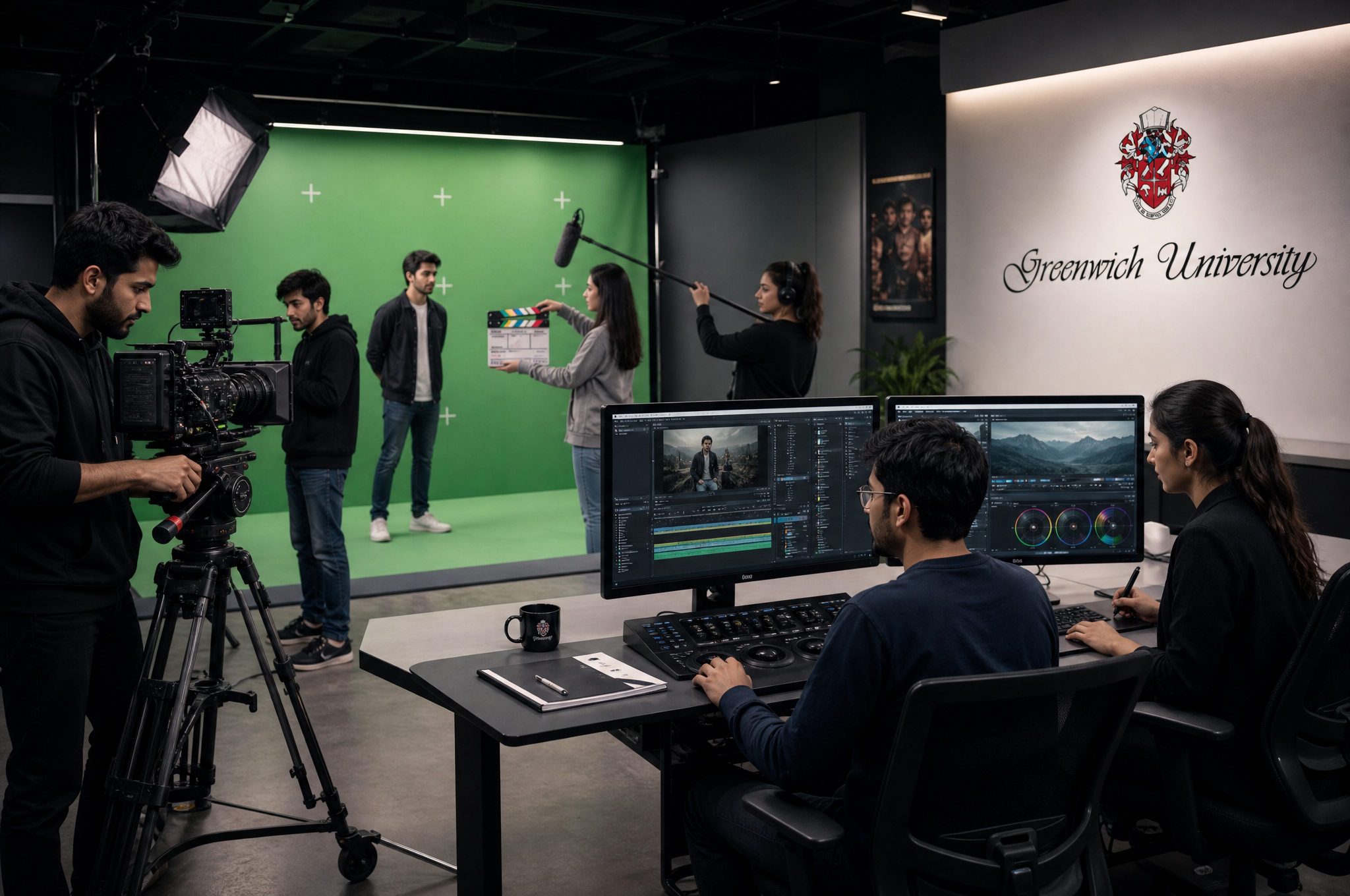 Film production and VFX studio at ARY School of Media Studies, Karachi