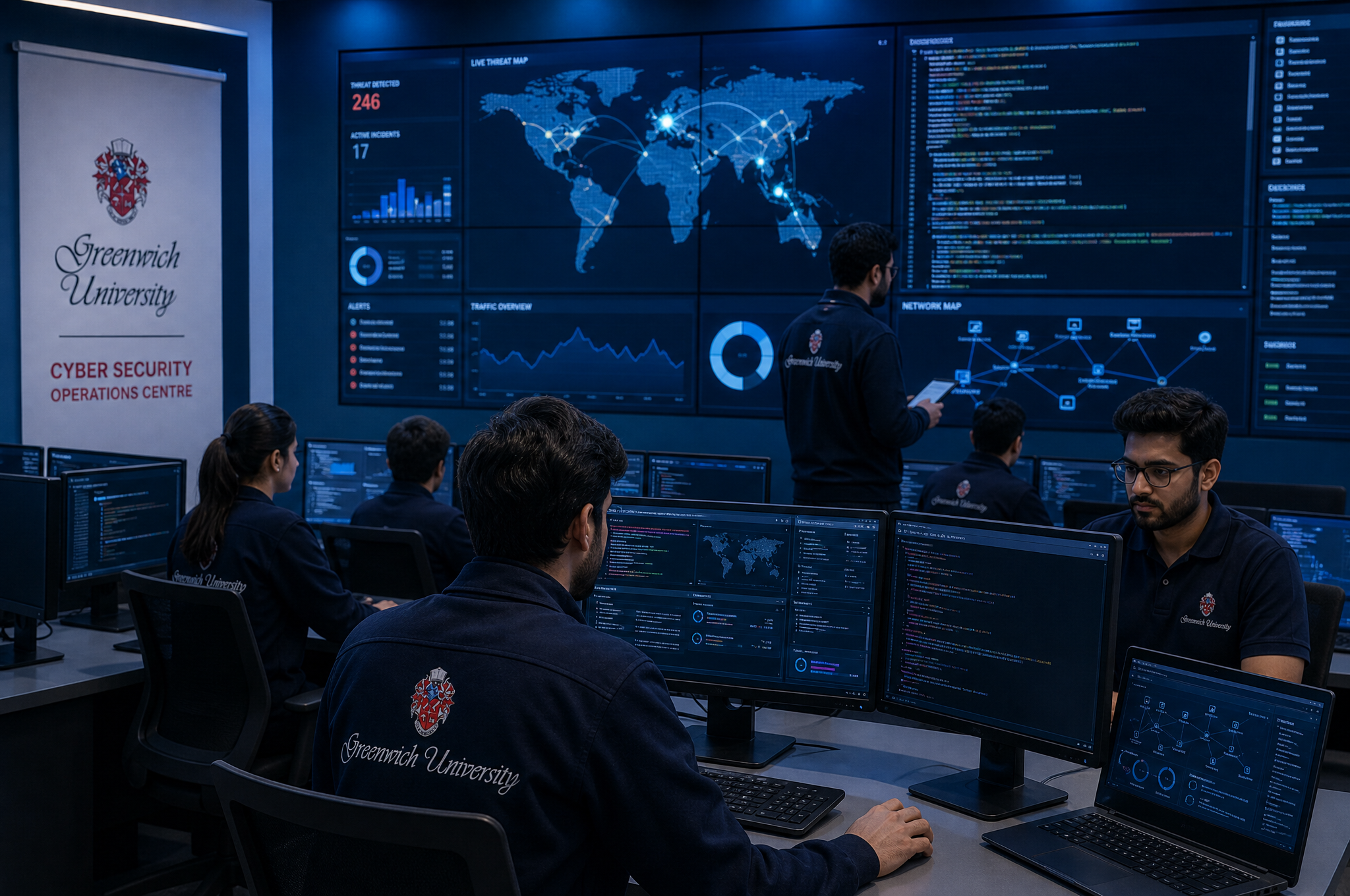 Cyber security operations centre at School of Computing, Karachi